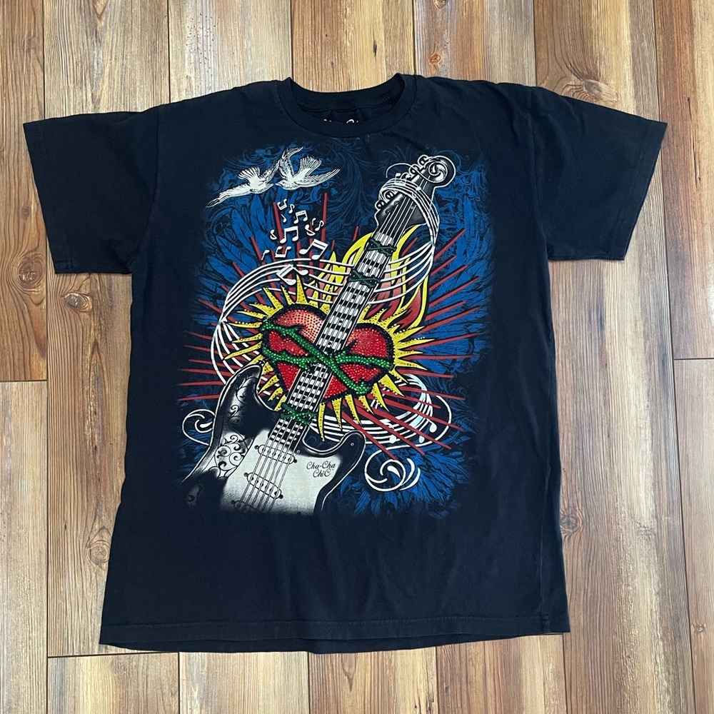 Cha Cha Chic embellished vtg graphic tee